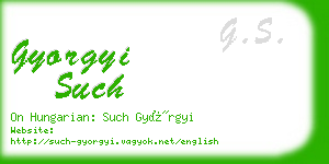 gyorgyi such business card